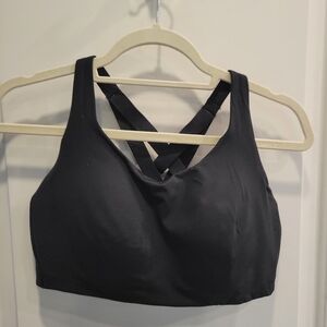 Black Strappy Sports Bra